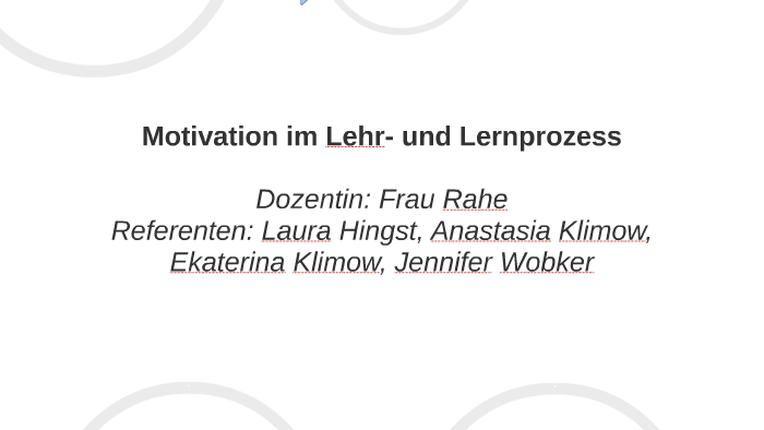 Motivation Im Lehr- Und Lernprozess By Jenny Wobker