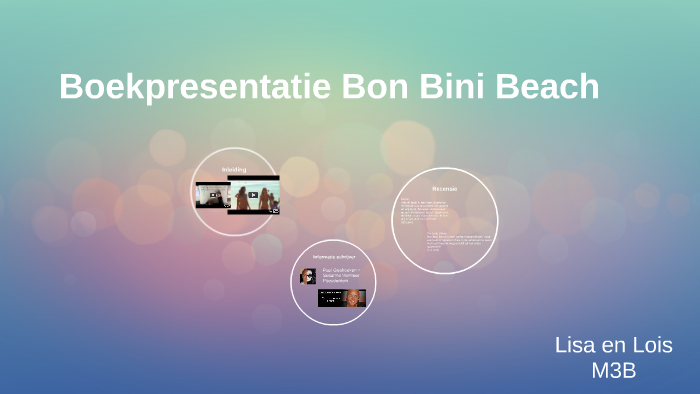Boekpresentatie Bon Bini Beach by Lisa bolle on Prezi