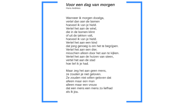 Voor een dag van Morgen by Kees van Alphen on Prezi