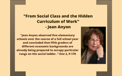 social class and the hidden curriculum of work