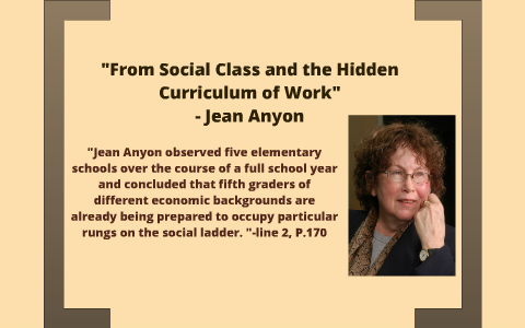 Реферат: From Social Class And The Hidden Curriculum