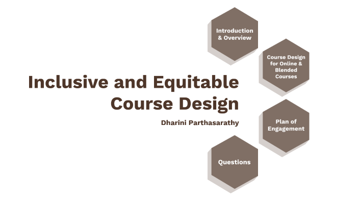 Inclusive and Equitable Course Design by Dharini Parthasarathy on Prezi