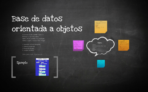 Base de dades orientada a objectes by Cristian Jimenez on Prezi