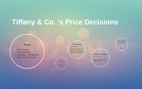 Tiffany \u0026 Co. 's Price Decisions by 