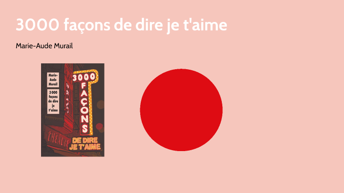 3000 façons de dire je t'aime by Hiba Essini on Prezi