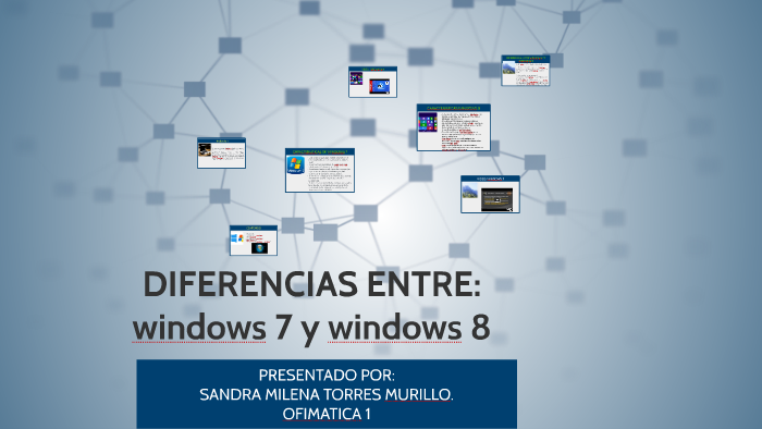 DIFERENCIAS ENTRE WINDOWS 7 Y WINDOWS 8 by sandra milena torres murillo