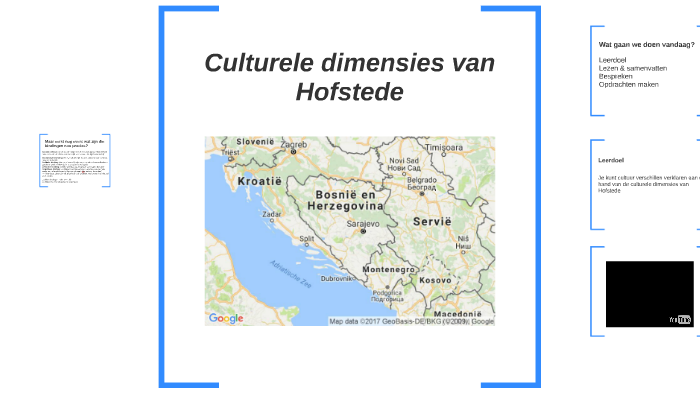 Culturele dimensies van Hofstede by Franka Wijers on Prezi