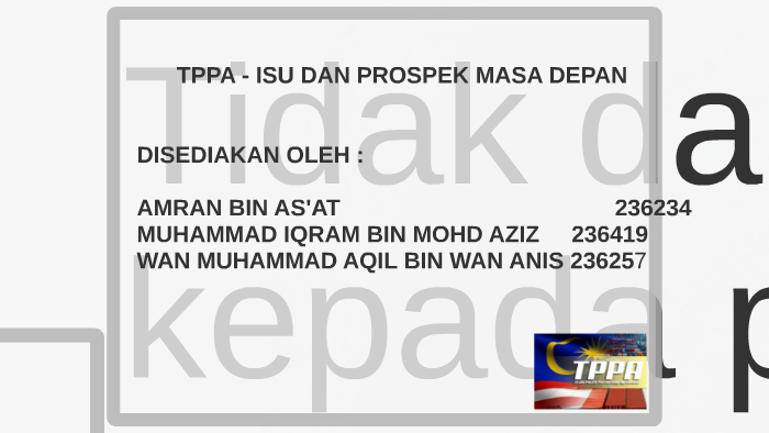 Tppa Isu Dan Prospek Masa Depan By Amran As At On Prezi Next