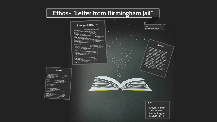 Examples Of Ethos In Letter From Birmingham Jail