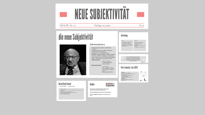 NEUE SUBJEKTIVITÄT by alexia coville on Prezi