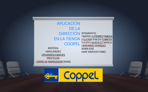 APLICACIÓN DE LA DIRECCION EN LA TIENDA COOPEL by María José Hernández  Enríquez