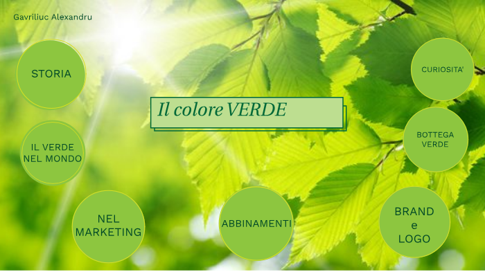 IL COLORE VERDE by Alexandru Gavriliuc on Prezi