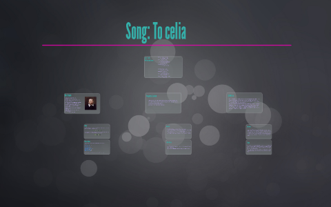 song to celia analysis line by line