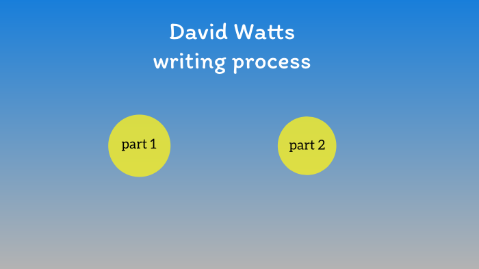 Writing Process by David Watts on Prezi