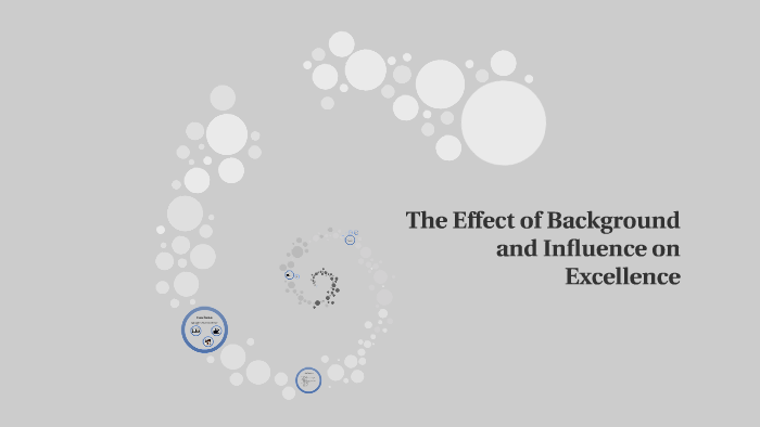 The Effect Background and Influences on Personal Excellence by Abbigail ...