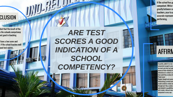 are test scores a good indication of a schools competency