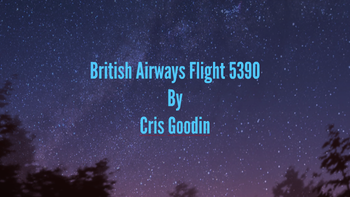 British Airways Flight 5390 By Cristofer Goodin