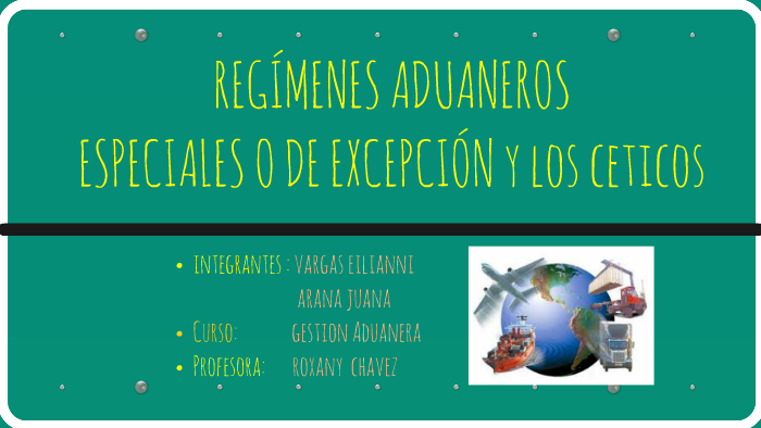 regimenes especiales o de excepción y los ceticos by juani arana taipe ...