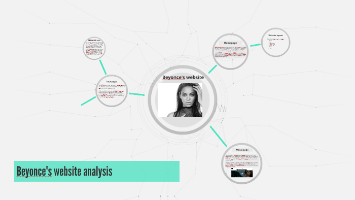 Beyonce's website analysis by owen imade on Prezi