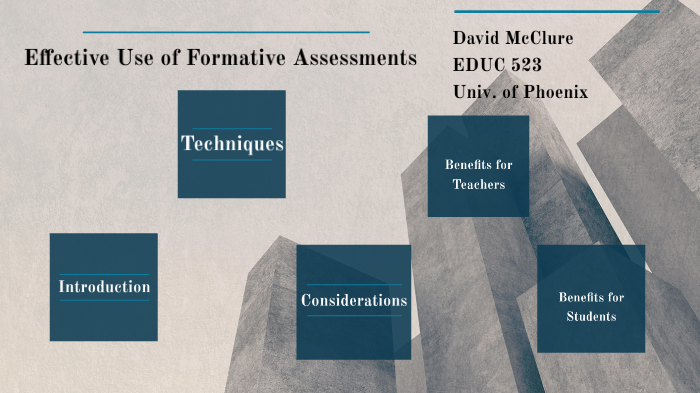 Formative Assessment Training by David McClure on Prezi