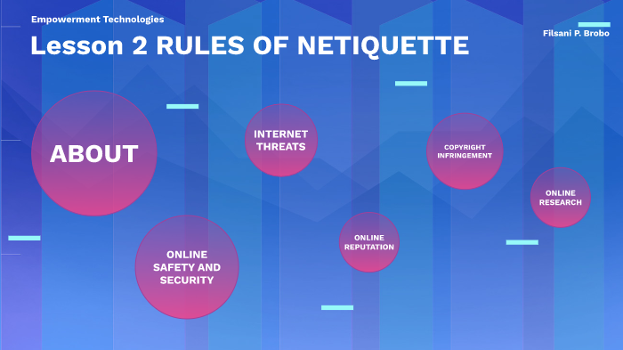 Lesson 2 Rules Of Netiquette By Filsani Brobo On Prezi