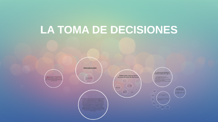 LA TOMA DE DECISIONES by lorena ocampo on Prezi