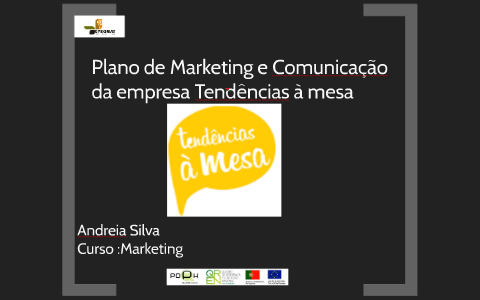 Plano de Marketing e Comunicação by andreia silva on Prezi