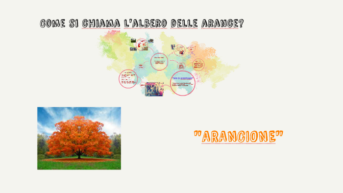 Come si chiama l'albero delle arance? by denise falcone on Prezi