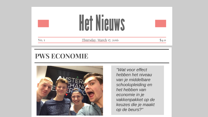 PWS ECONOMIE by Willem van Veluw