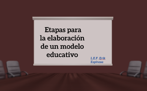 Etapas para la elaboración de un modelo educativo by Erik Espinosa