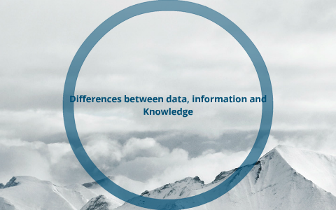 Differences between Data, Information and Knowledge by Chinedu ...