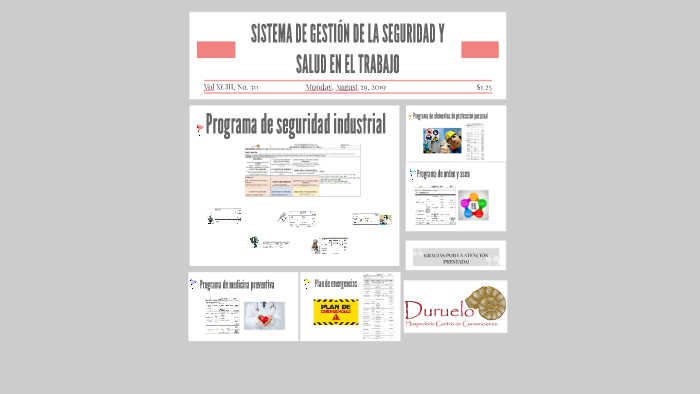 SISTEMA DE GESTION DE LA SEGURIDAD Y SALUD EN EL TRABAJO by sandra ...
