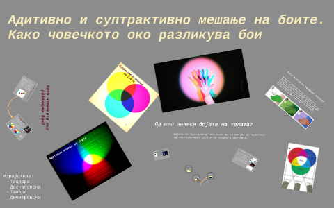 адитивно и суптрактивно мешање на боите by tea :) on Prezi