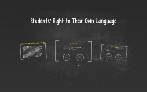 students rights to their own language essay