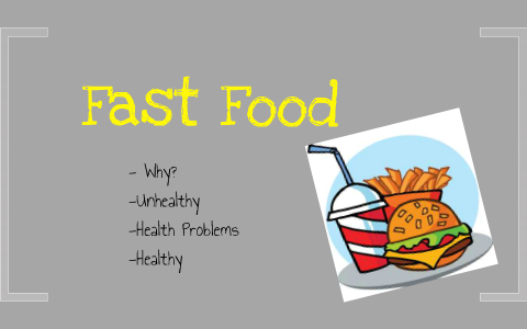 informative speech topics on fast food