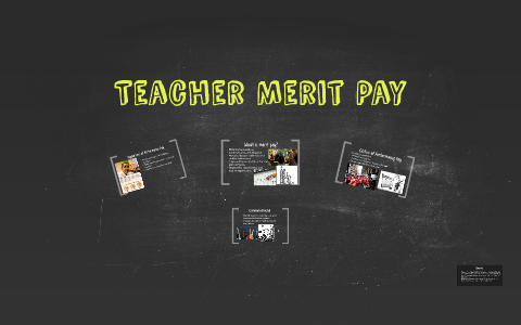 research paper on teachers merit pay