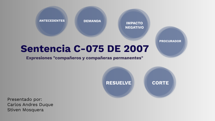 Sentencia C-075 DE 2007 by Mariana Gomez on Prezi