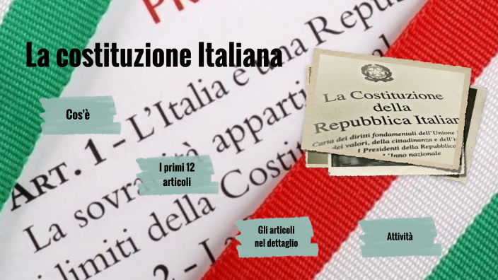 Primi 12 Articoli Della Costituzione Italiana
