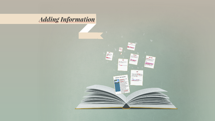  Adding Information By Harold Agudelo