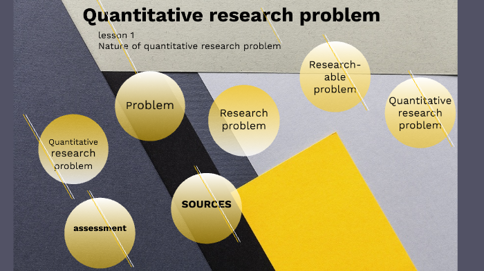 what is research problem in quantitative research