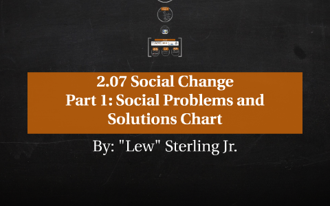 Social Problems And Solutions Chart