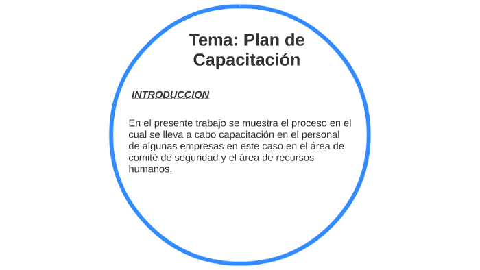 Tema: Plan de Capacitación by Marcela Rodriguez on Prezi