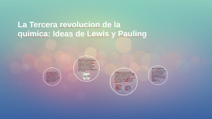 La Tercera revolucion de la quimica: Ideas de Lewis y Paulin by analia