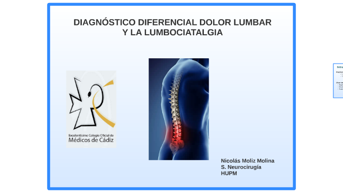 Diagnostico Diferencial Lumbalgia Y Lumbociatalgia By N M On Prezi