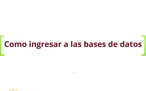 Bases de datos by Julián Naranjo on Prezi