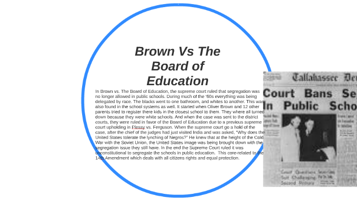 what is the impact of brown vs board of education