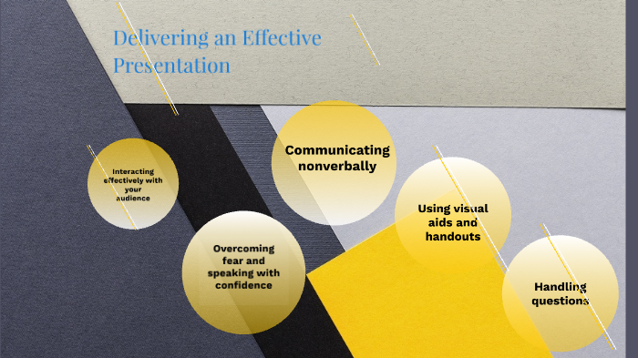 how to delivering an effective presentation