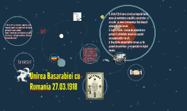 Unirea Basarabiei Cu Romania 27 03 1918 By Esanu Andreea