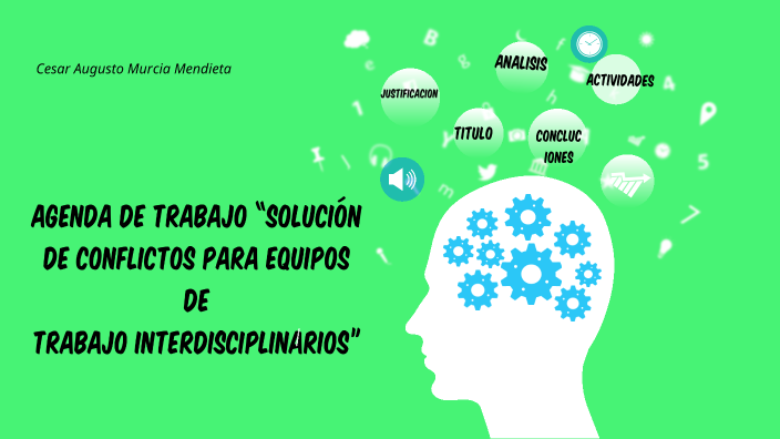 Agenda de trabajo “Solución de conflictos para equipos de trabajo