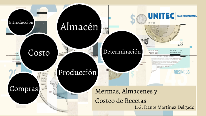 Mermas, Almacenes y Costeo de Recetas by Dante Martínez Delgado